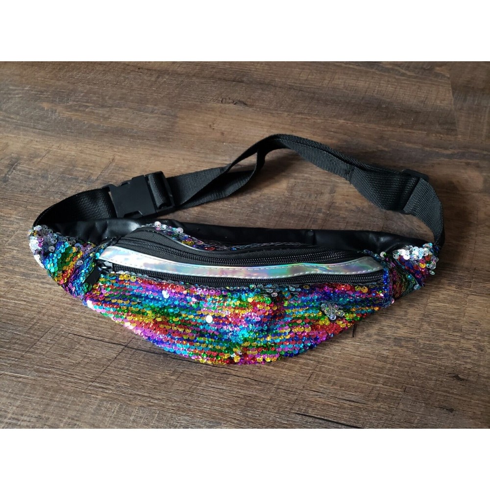 Rainbow Sequin Fanny Pack
